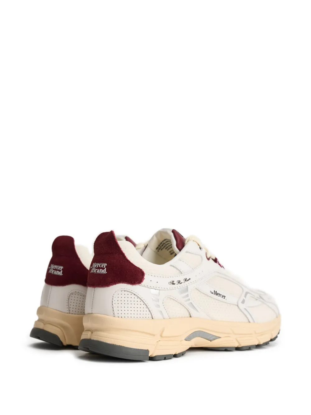 The Mercer Brand The Re-Run sneakers met vlakken Beige