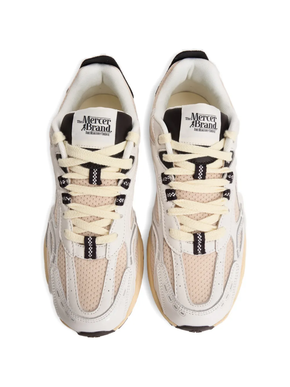 The Mercer Brand The Re-Run sneakers met vlakken Wit