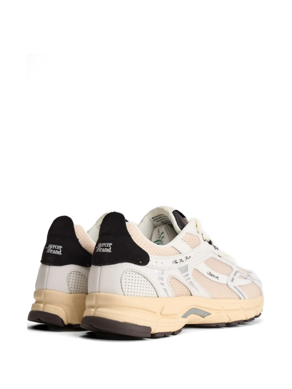 The Mercer Brand The Re-Run sneakers met vlakken Wit
