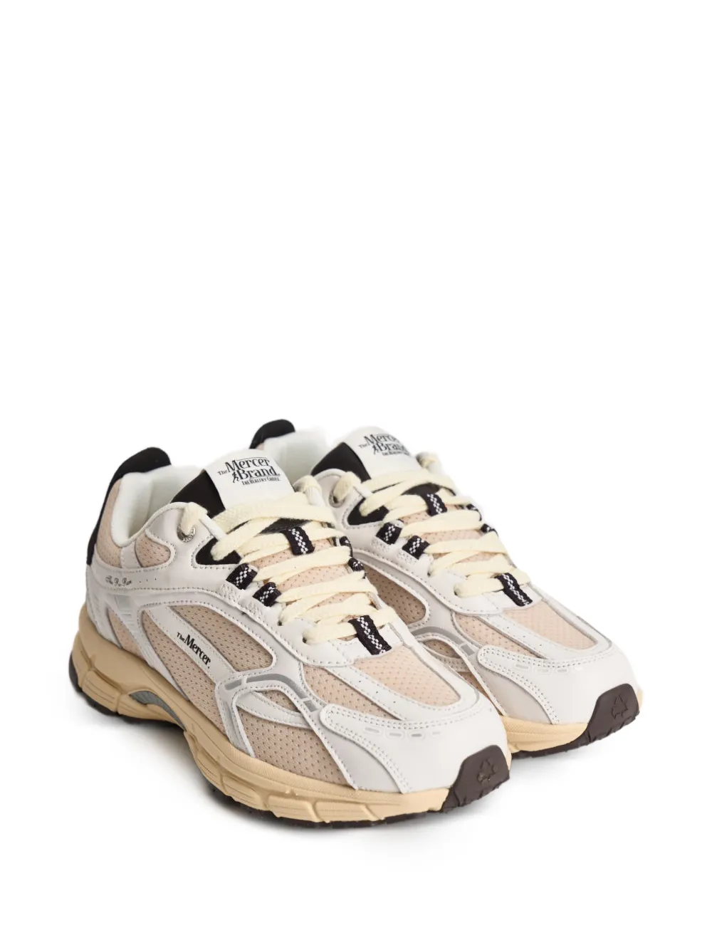 The Mercer Brand The Re-Run sneakers met vlakken Wit