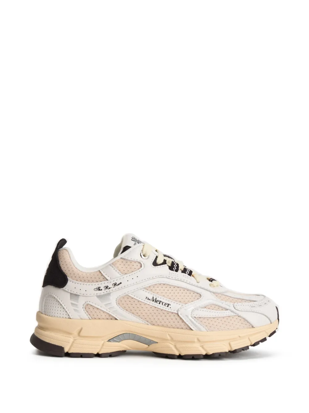 The Mercer Brand The Re-Run sneakers met vlakken Beige