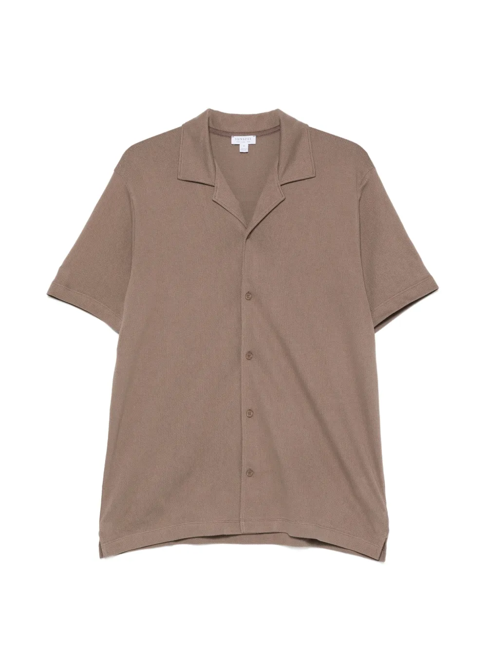 Sunspel V-neck shirt - Braun