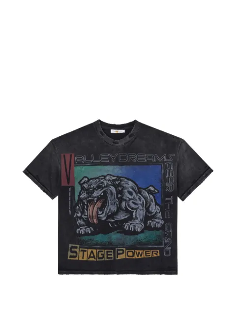 Vale graphic-print distressed T-shirt