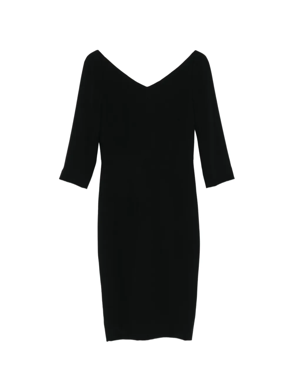 Dolce & Gabbana Pre-Owned V-neck midi dress - Nero