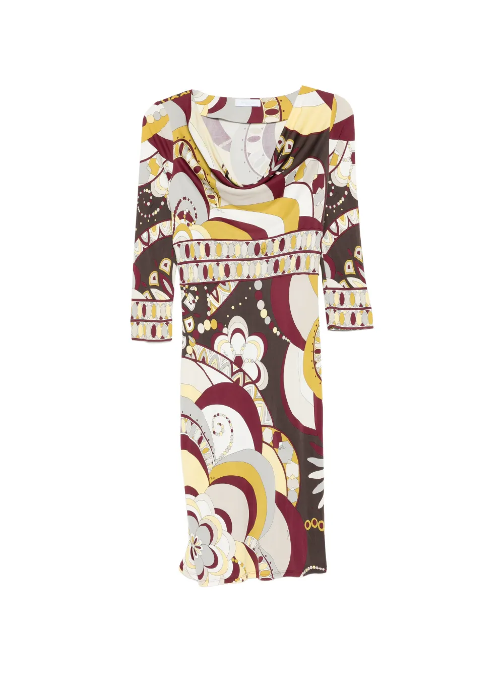 PUCCI Pre-Owned printed midi dress - Rosso