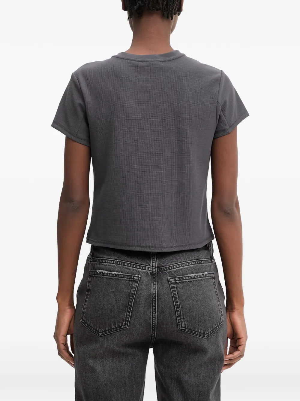 Columbia Acker Rock wafelgebreid T-shirt met logopatch Grijs