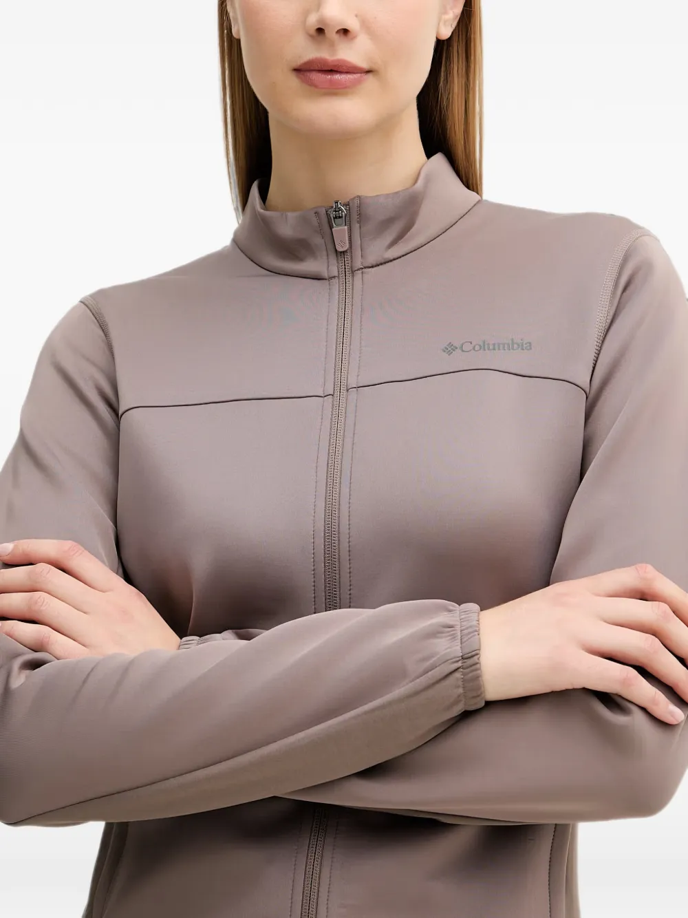 Columbia Sloan Crest sweater met hoge hals en rits Bruin