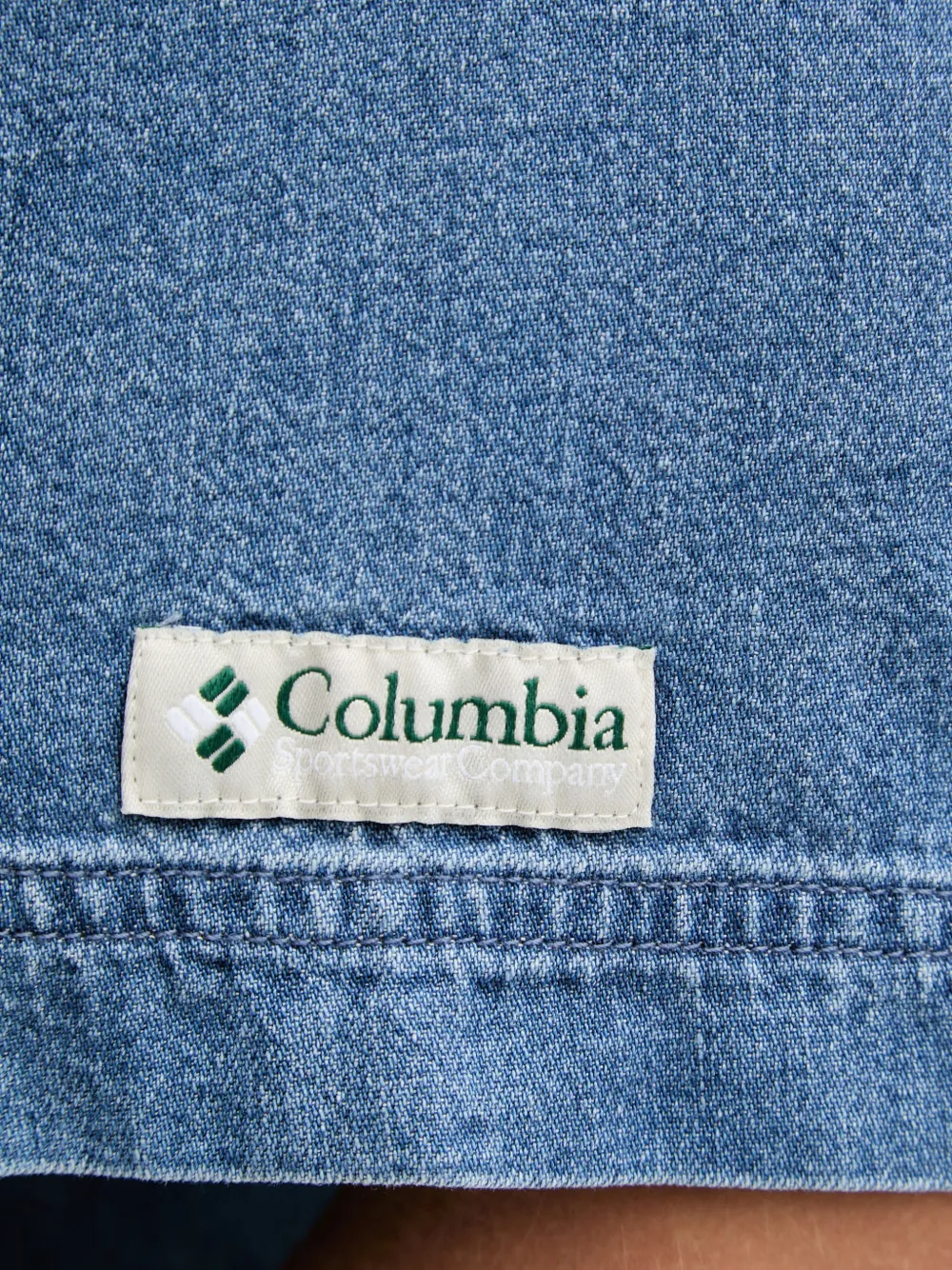Columbia Acker Rock short-sleeved denim shirt jacket Blauw