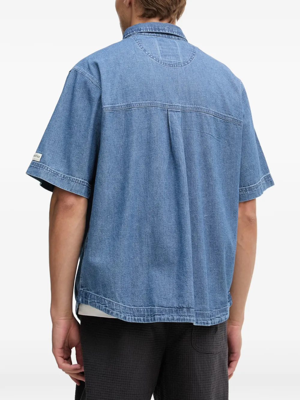 Columbia Acker Rock short-sleeved denim shirt jacket Blauw