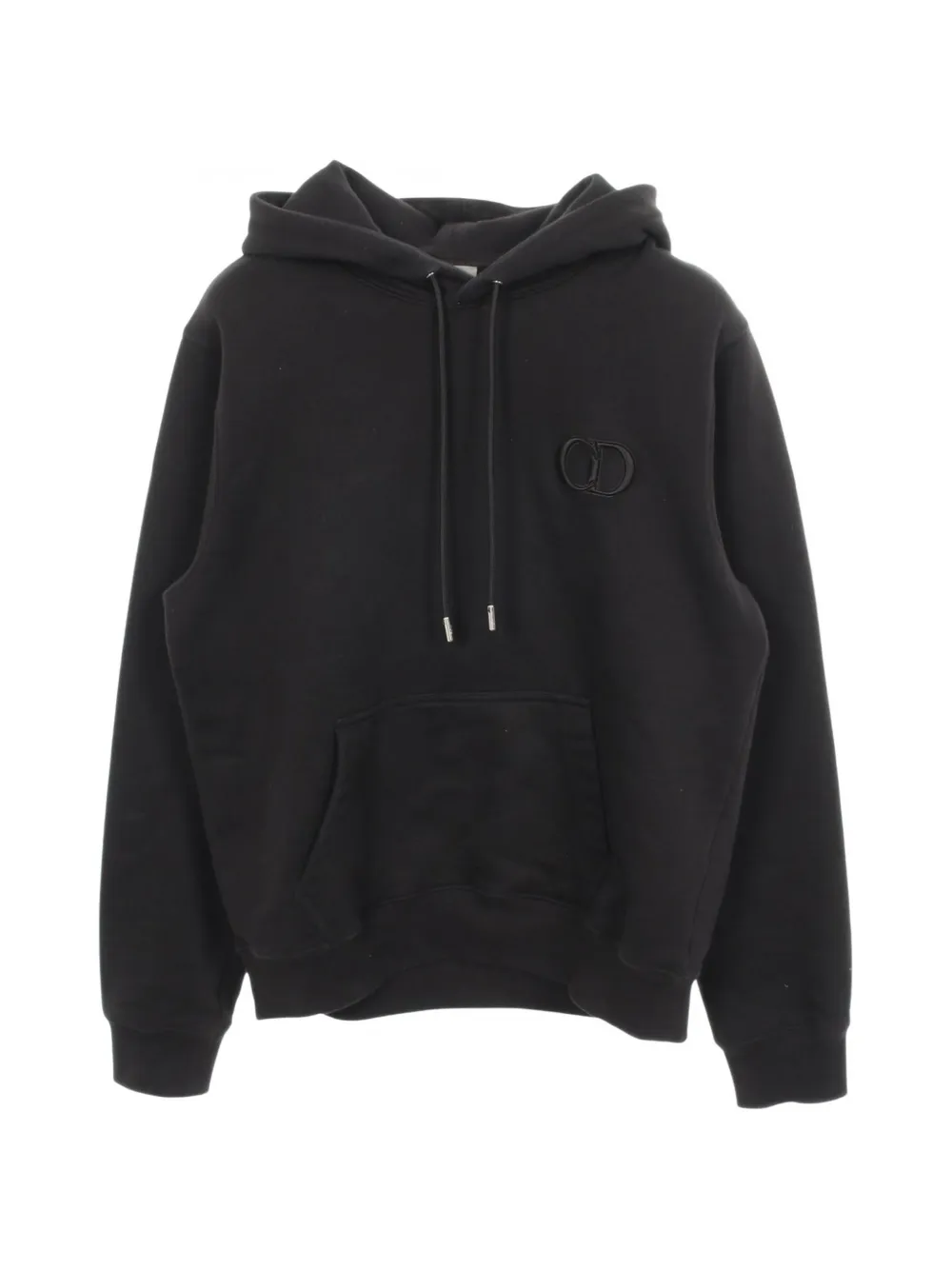 Christian Dior Pre-Owned 2000s CD logo-embroidered hoodie - Nero