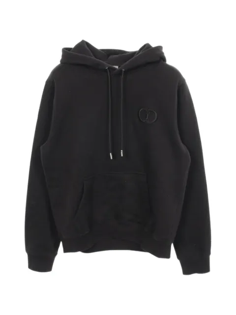 Christian Dior Pre-Owned 2000s CD logo-embroidered hoodie