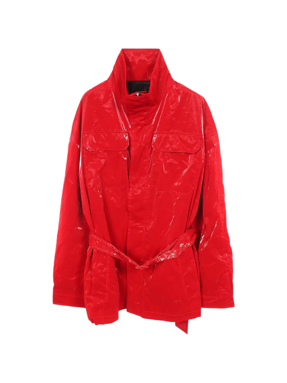 Christian Dior Pre-Owned 2010s belted flap-pocket coat - Rosso
