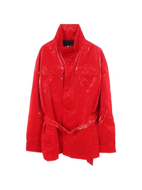 Christian Dior Pre-Owned 2010s belted flap-pocket coat