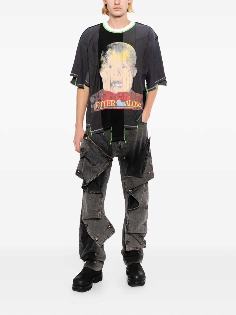 Better with Age T-shirt met print Zwart