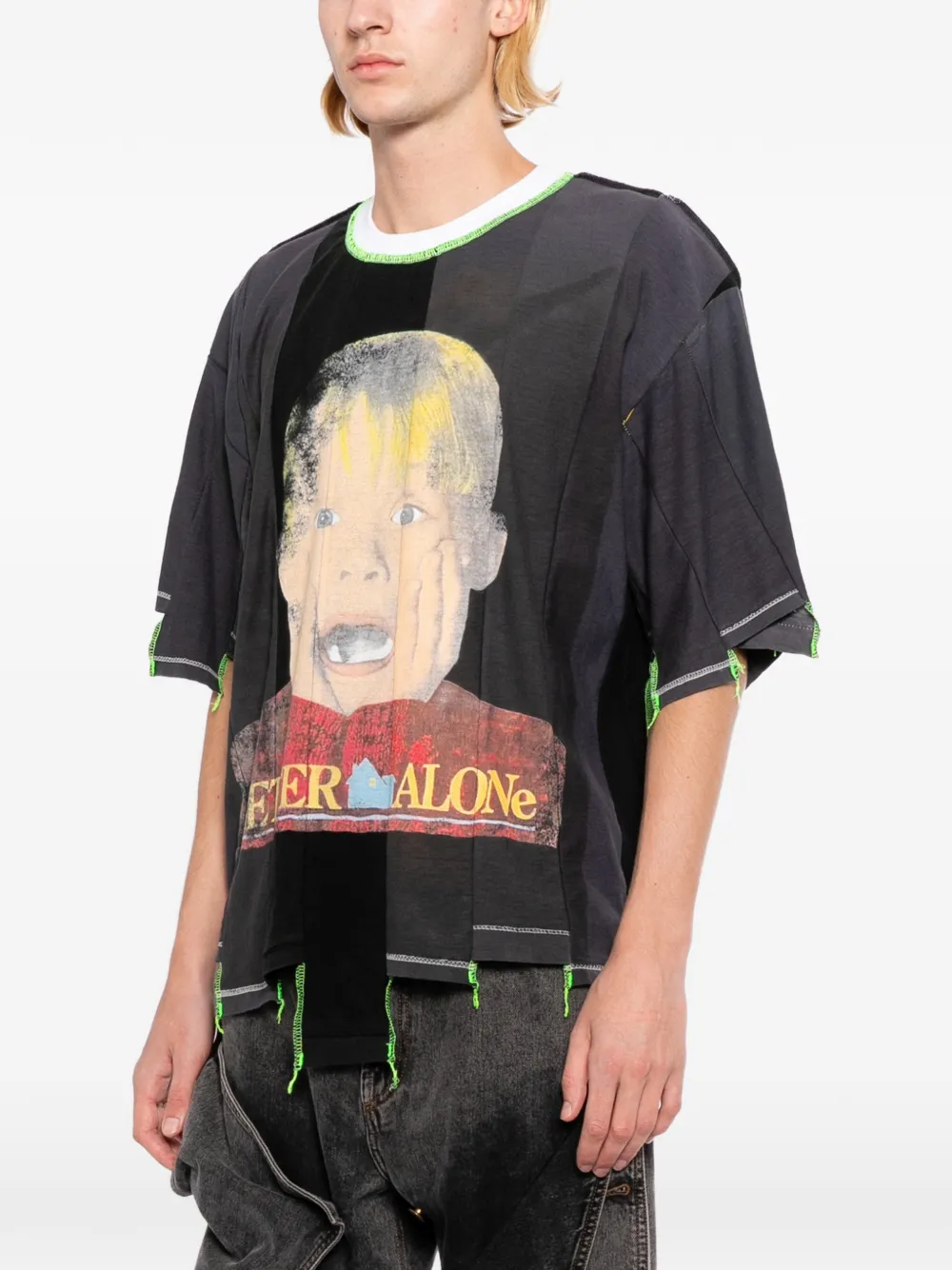 Better with Age T-shirt met print Zwart