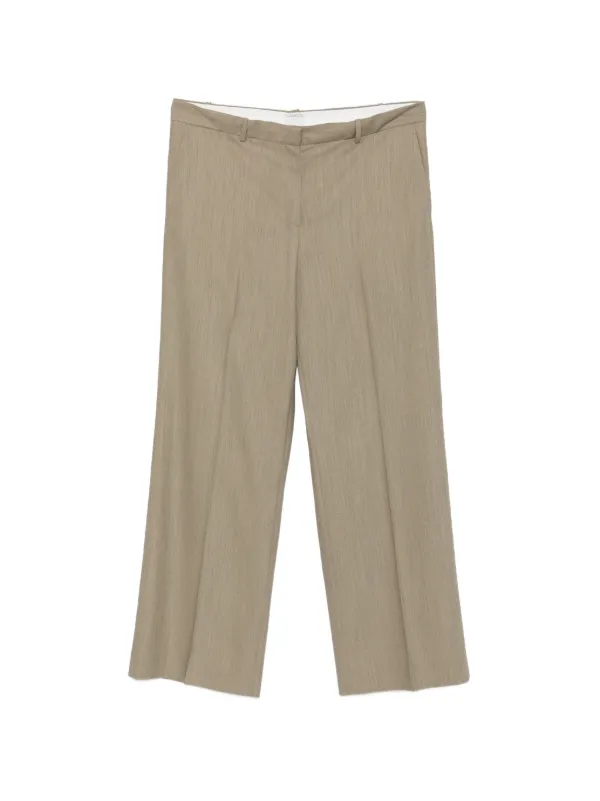 Calvin Klein Collection Fernanda Wide-leg Trousers in Neutrals