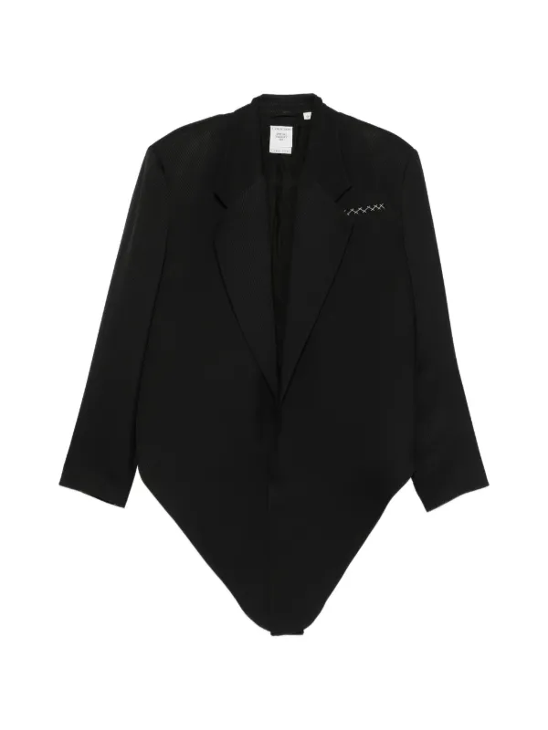 Calvin Klein Collection Petunia Asymmetric Oversized Jacket in Black