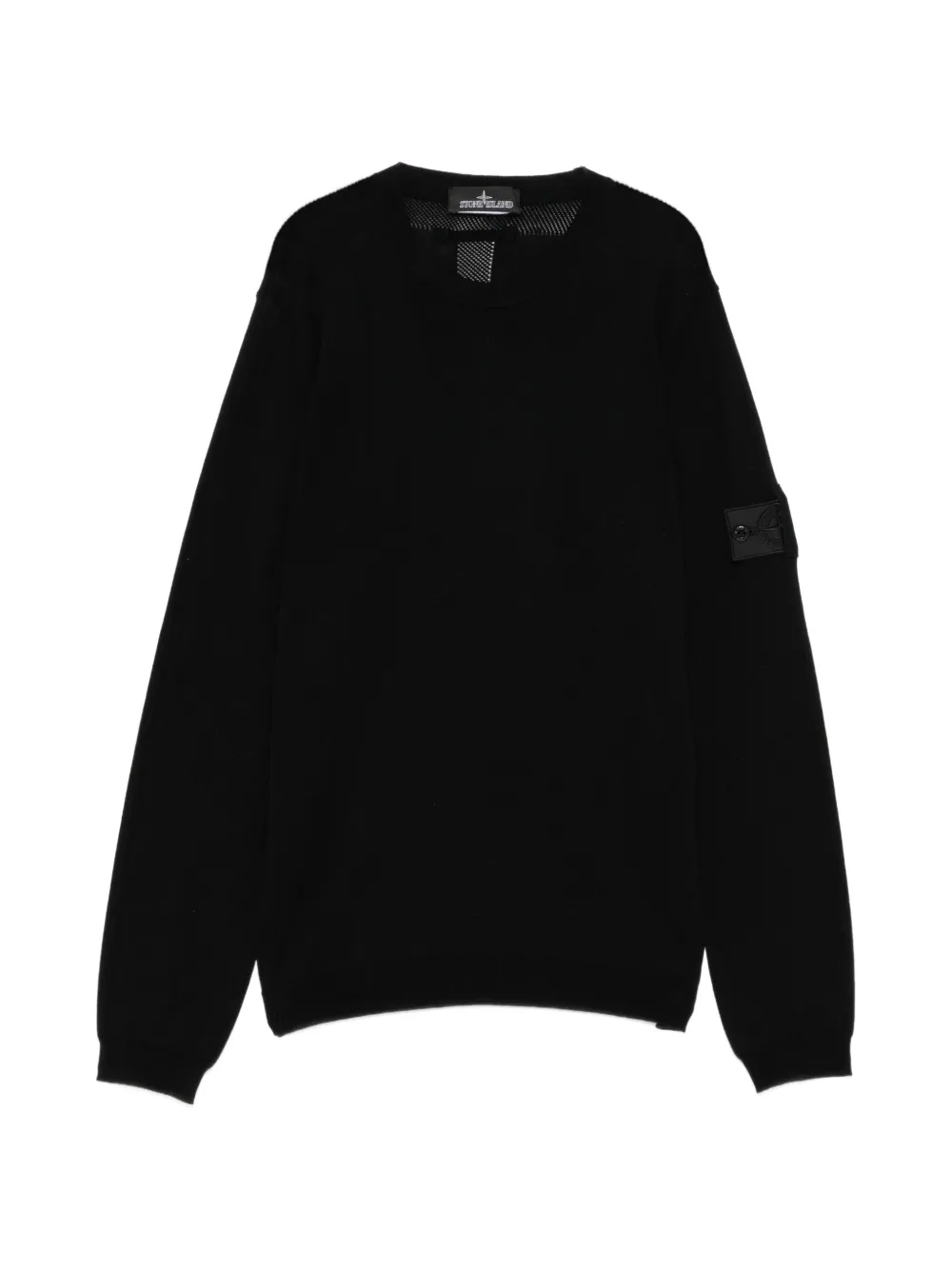 Stone Island Shadow Project Shadow Project Logo Patched Sweater In Black