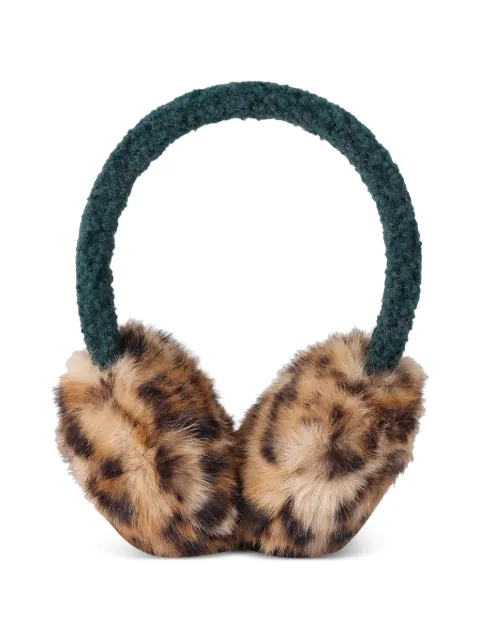 Kurt Geiger London orejeras con estampado de leopardo