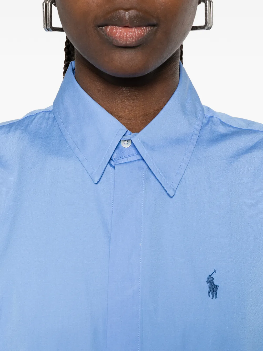 Polo Ralph Lauren ドローストリング ミディシャツドレス | ブルー