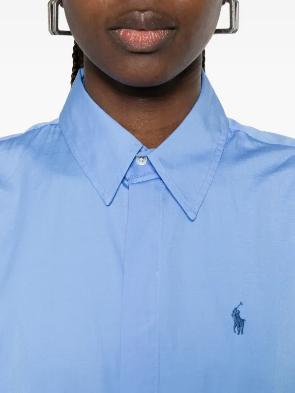 Polo Ralph Lauren ドローストリング ミディシャツドレス | ブルー