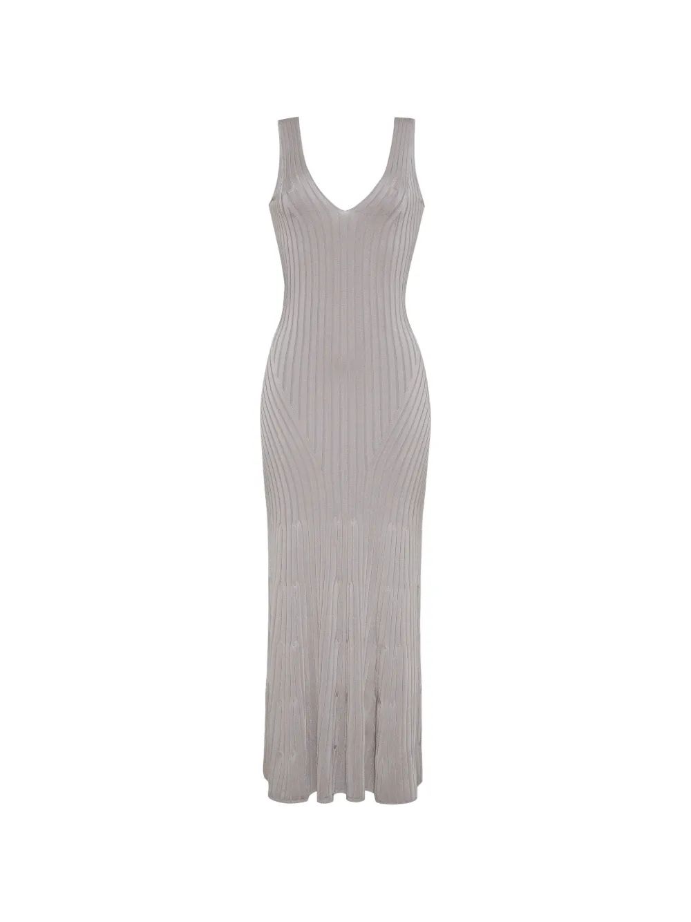 Adam Lippes Twyla midi-jurk Zilver