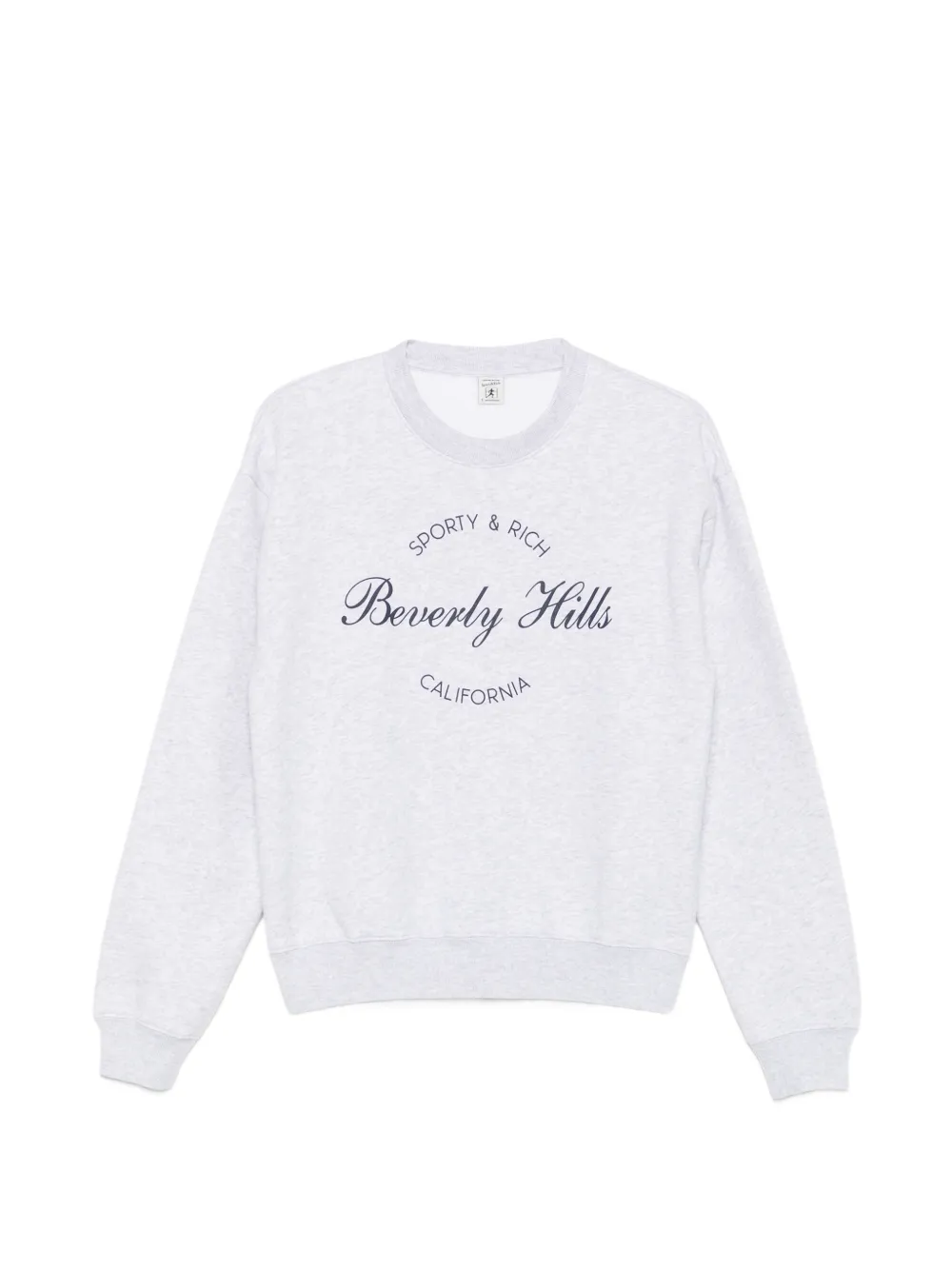 Sporty & Rich Beverly Hills logo-print sweater - Grau
