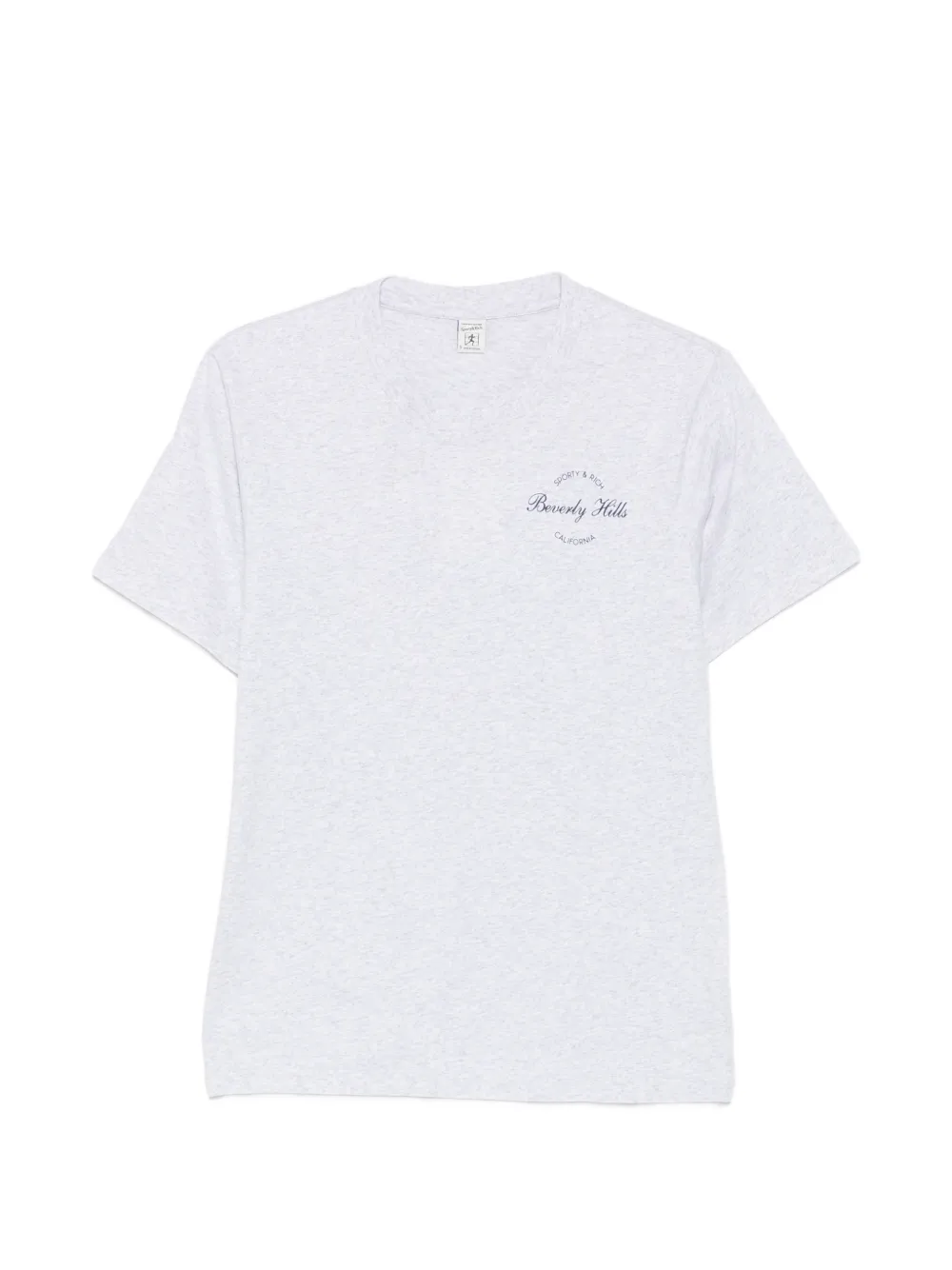 Sporty & Rich logo-print T-shirt - Grigio
