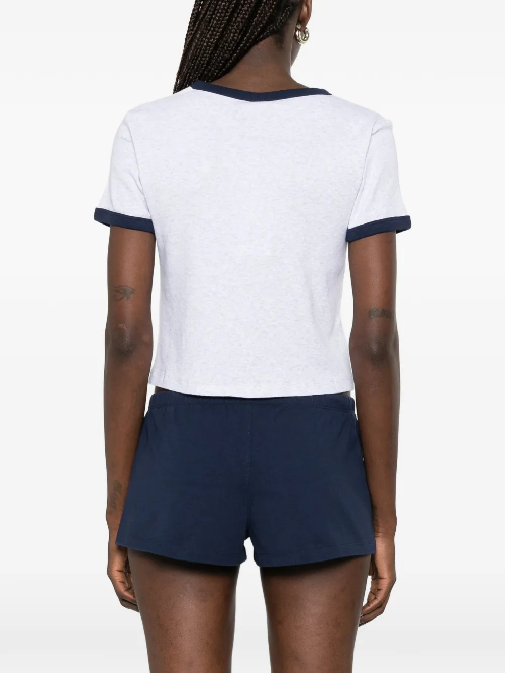 Sporty & Rich T-shirt met logoprint Grijs