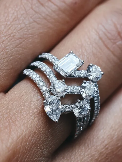 Loyal.e Paris Toi+Moi diamond ring