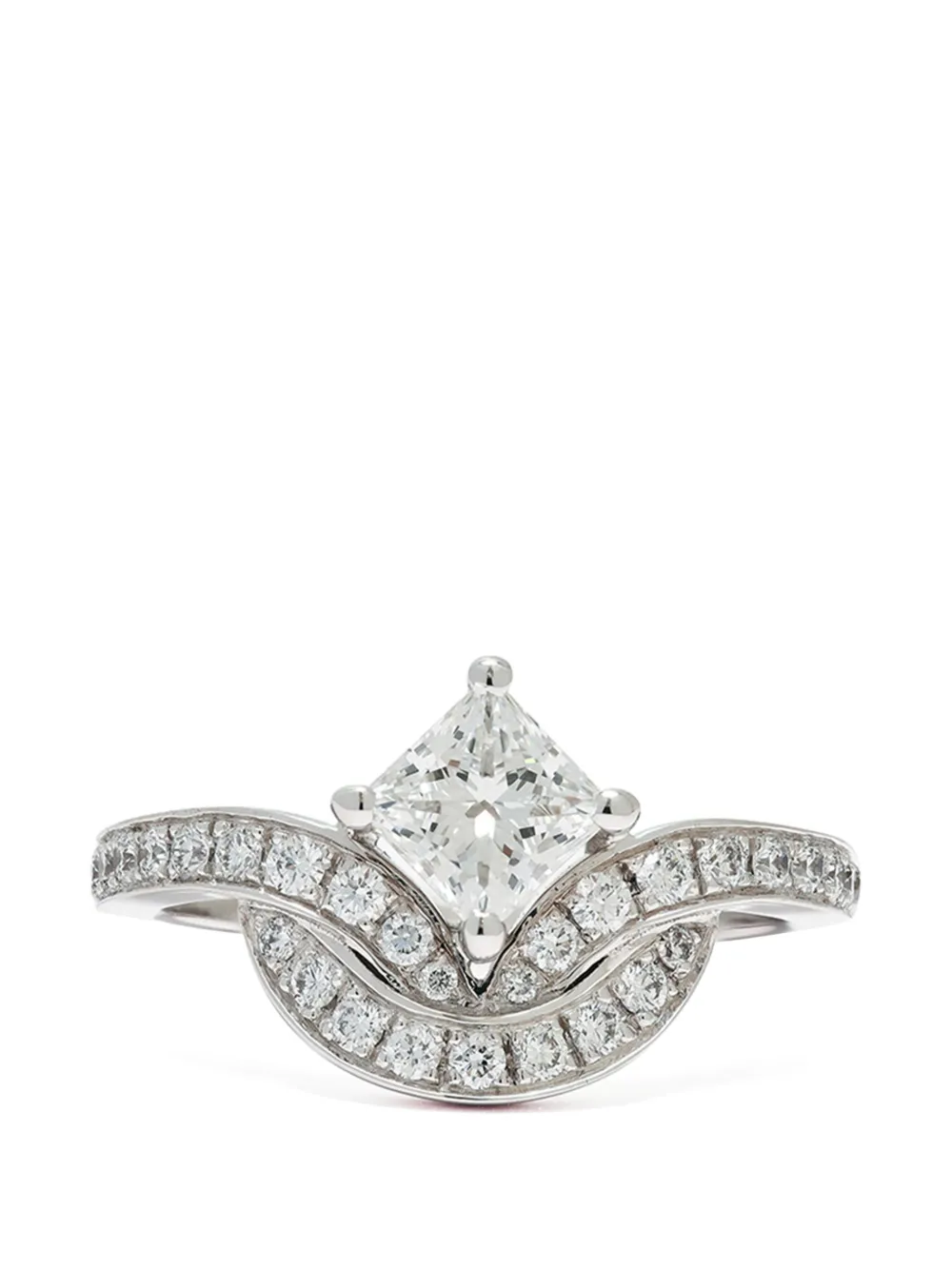 Loyal.e Paris Anello Emblème con diamanti - Argento