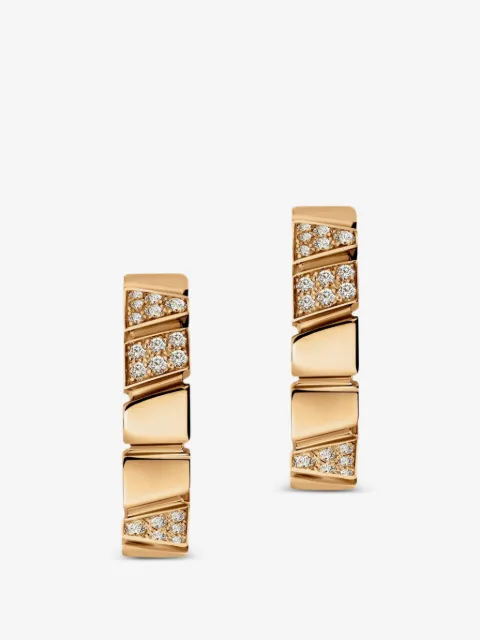 Loyal.e Paris Ride & Love diamond hoop earrings