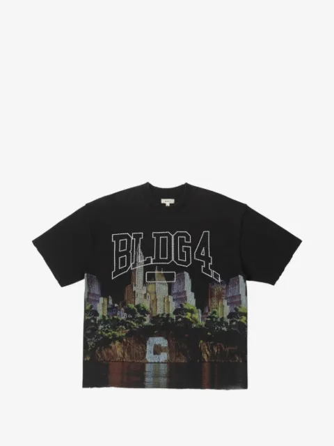 BLDG4 T-Shirt im Distressed-Look