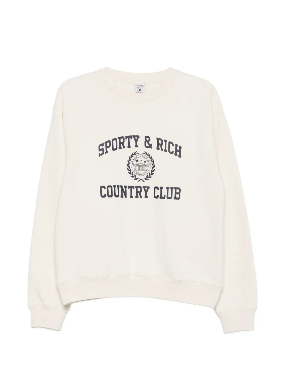 Sporty & Rich logo-print sweater - Toni neutri