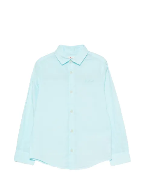 MC2 Saint Barth Kids Chemise Ice logo-embroidered shirt