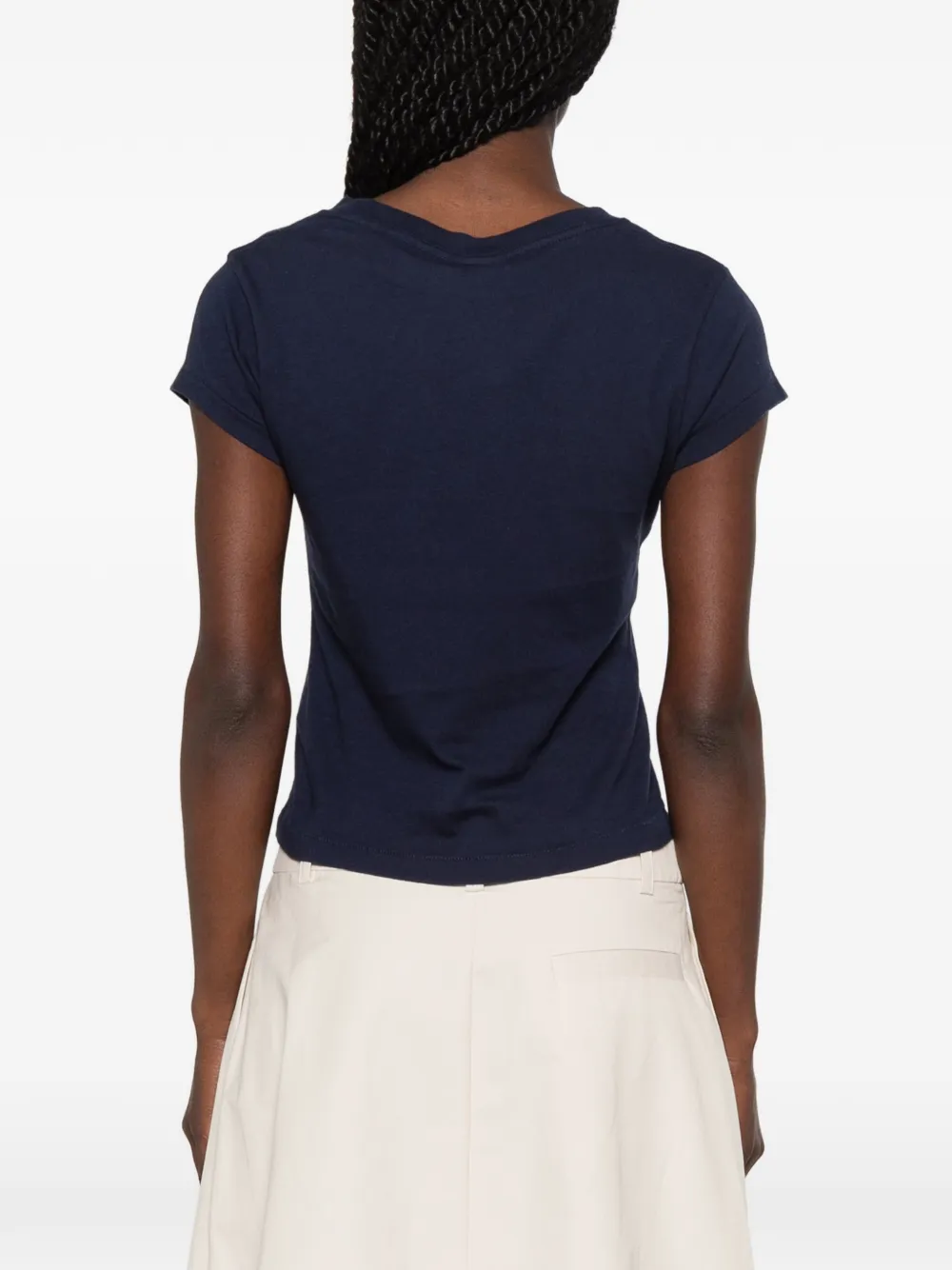 Sporty & Rich T-shirt met logoprint Blauw