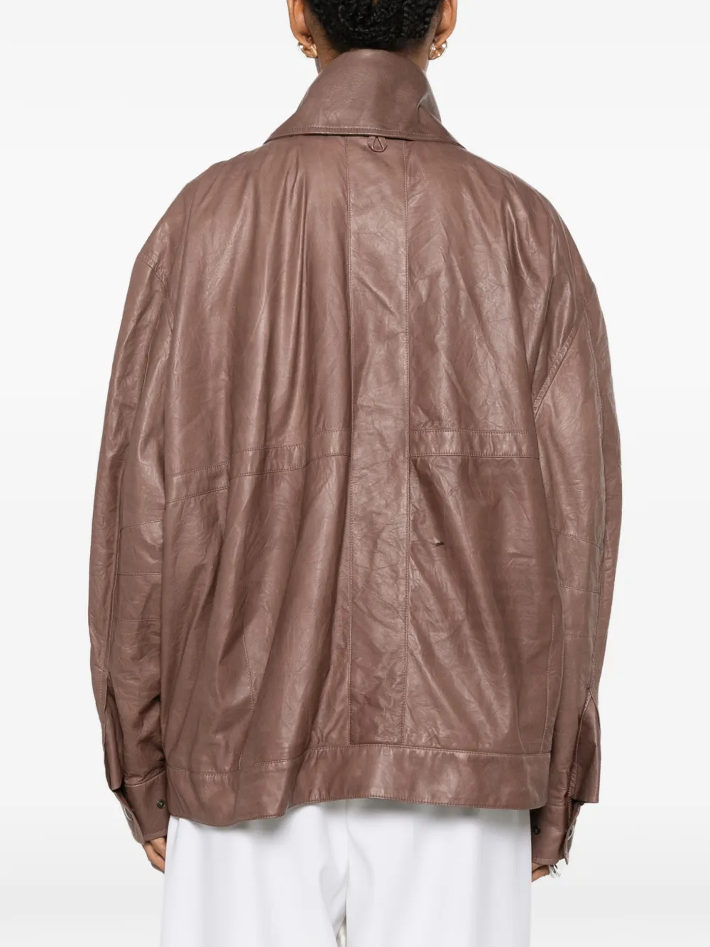 CALVIN KLEIN COLLECTION Oversized jack met ceintuur Bruin