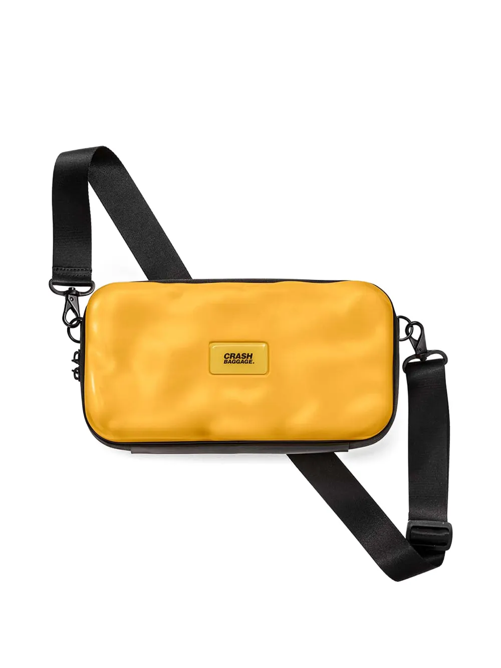 Crash Baggage maxi Icon hard-case clutch bag - Giallo