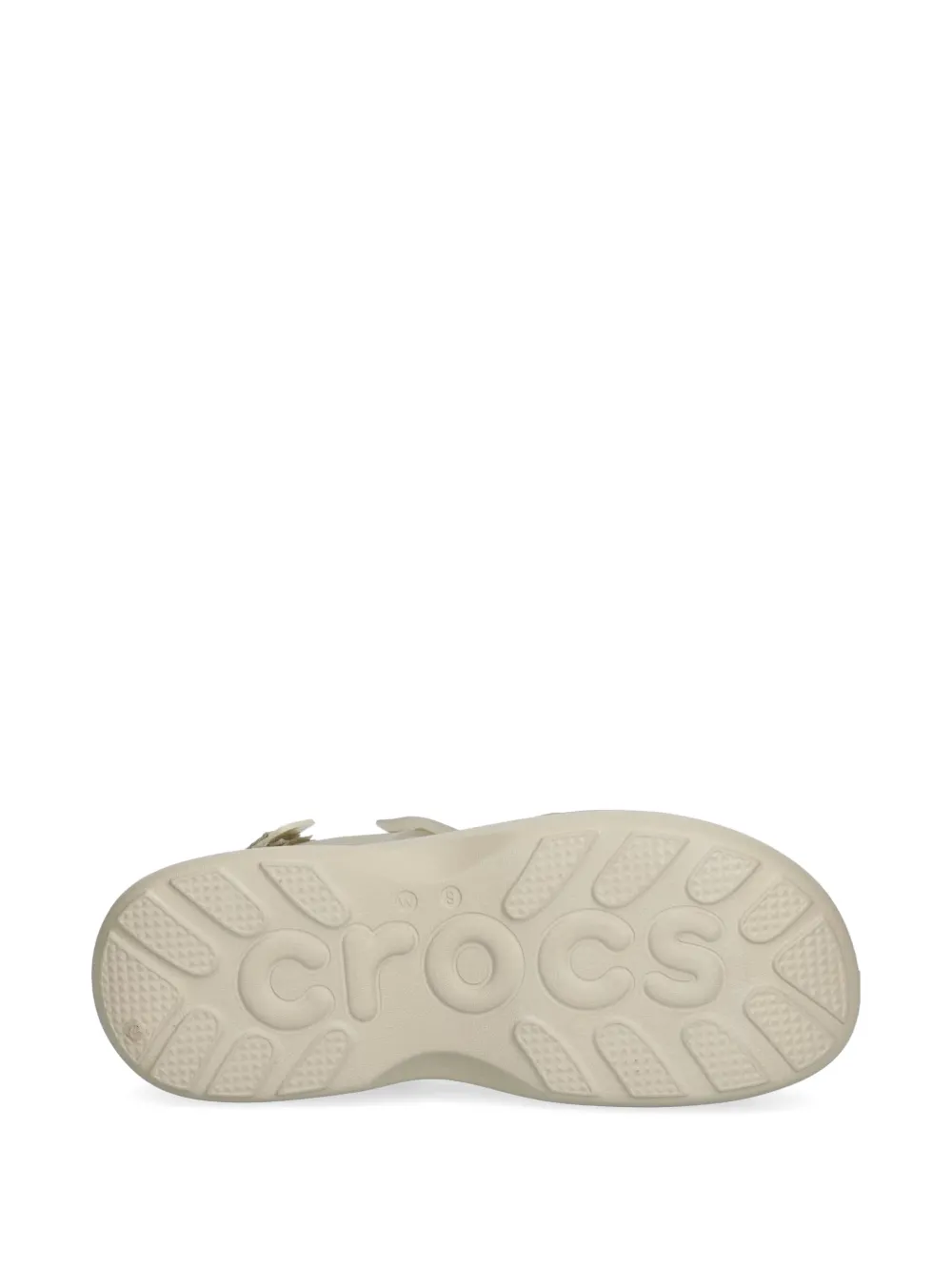 Crocs Soho Frosted Y Strap sandalen met plateauzool Beige