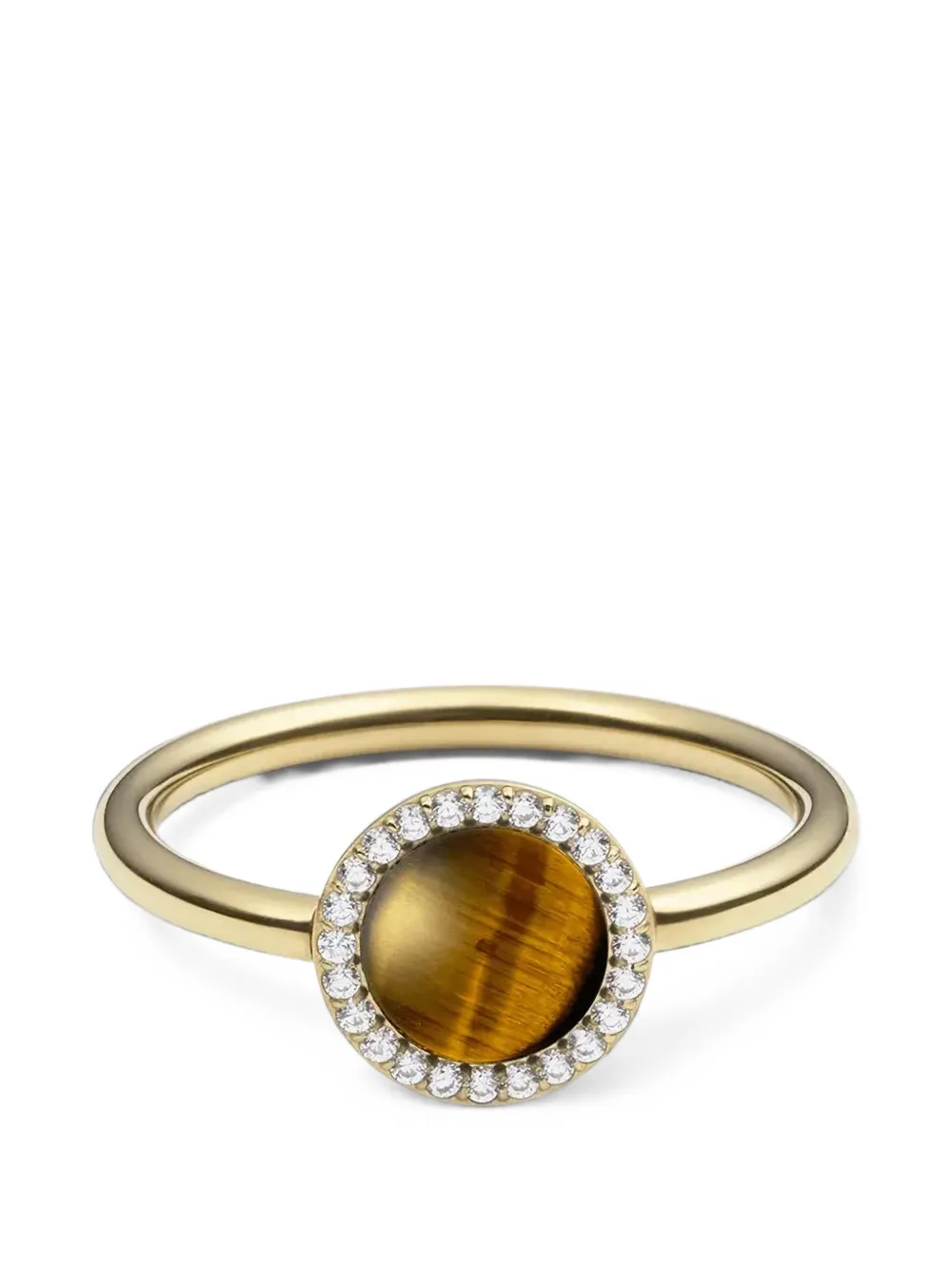 Daniel Wellington Audrey tiger-eye crystal-embellished ring