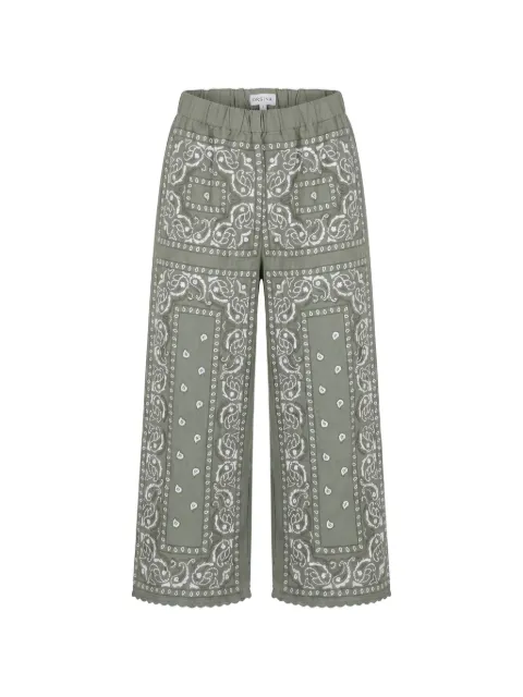 orsina paisley-embroidered trousers