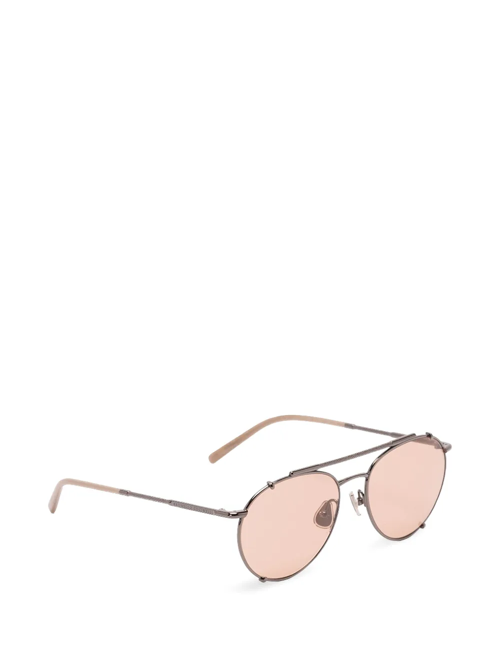 Brunello Cucinelli Pilotenbrille mit Monili-Detail - Grau