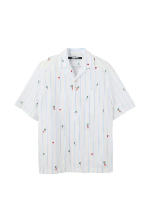 Jacquemus striped vegetable-print shirt