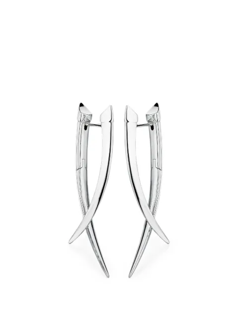 Shaun Leane Sabre Crossover Earrings - Silver
