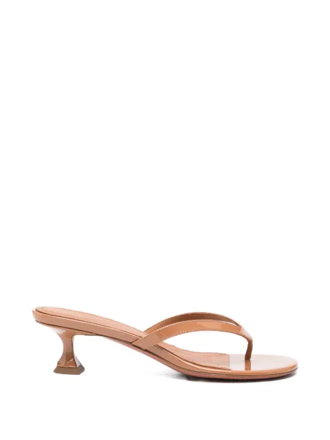 Amina Muaddi Juliette patent-leather sandals