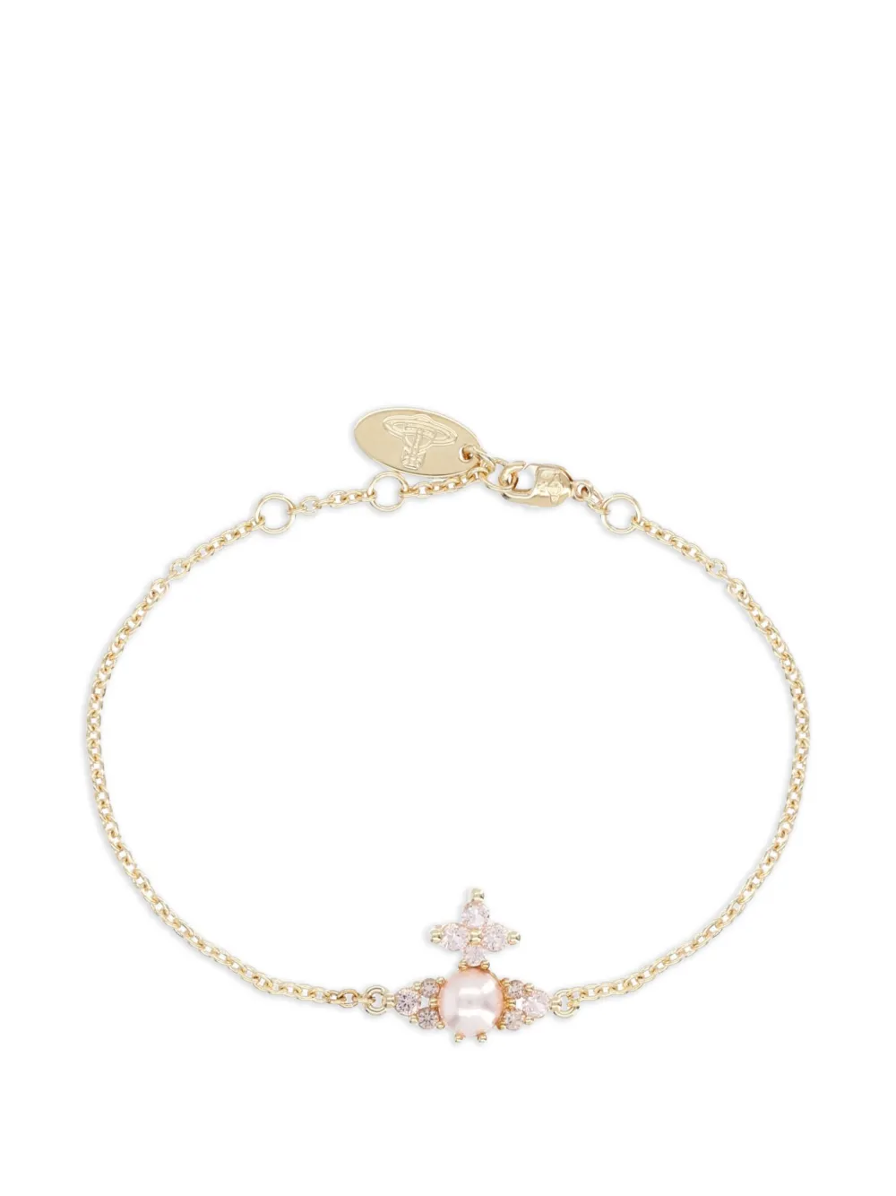 Vivienne Westwood Feodora Orb crystal-embellished bracelet - Oro