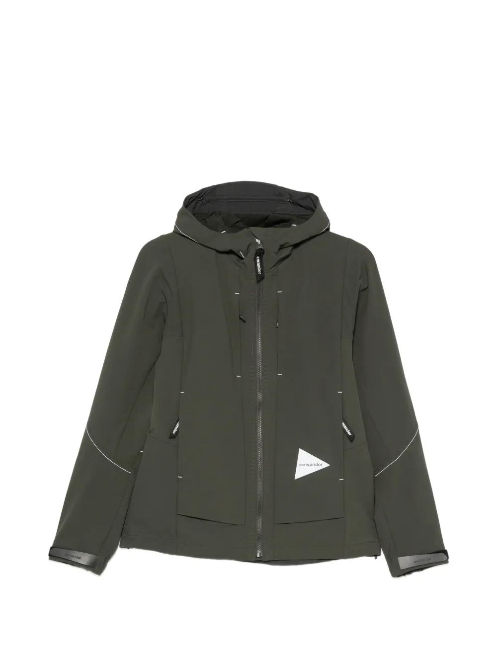 and Wander hooded green jacket - Verde