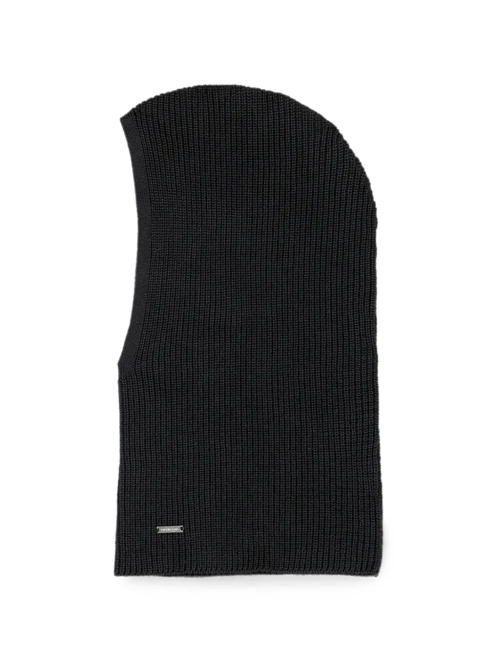 Didriksons ribbed-knit logo-plaque balaclava - Nero