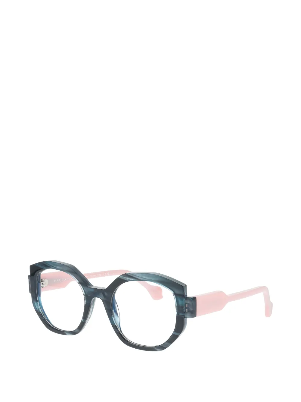 Face À Face Minds 1 geometric-frame glasses - Blu