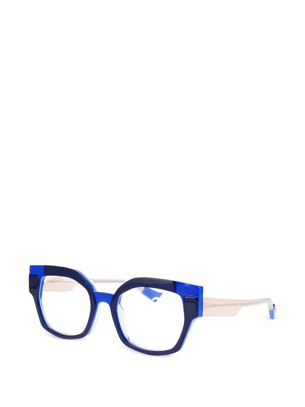 Face À Face Bocca Chance 2 geometric-frame glasses - Blu
